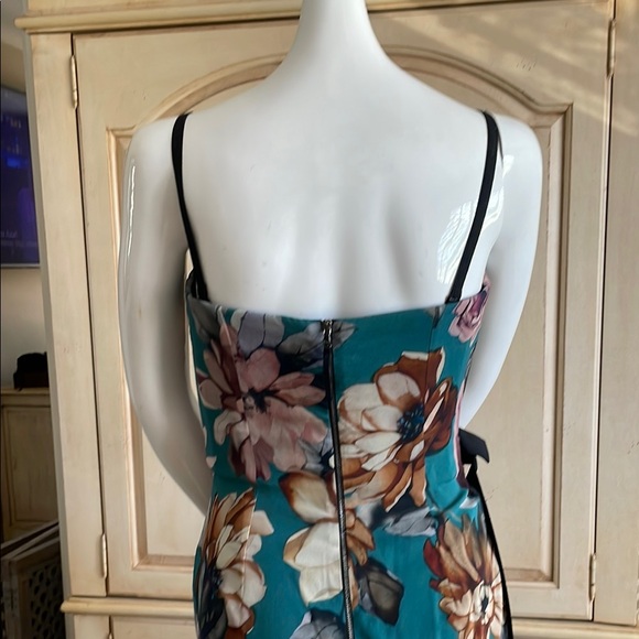 D&G by Dolce and Gabbana silk chiffon Blue Ruched Sheath Midi Dress for Cocktail - Picture 7 of 17